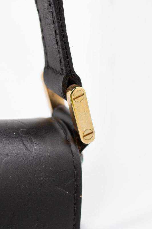 Louis Vuitton Black Monogram Leather Shoulder Bag