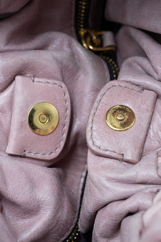 Borsa in pelle patchwork Miu Miu