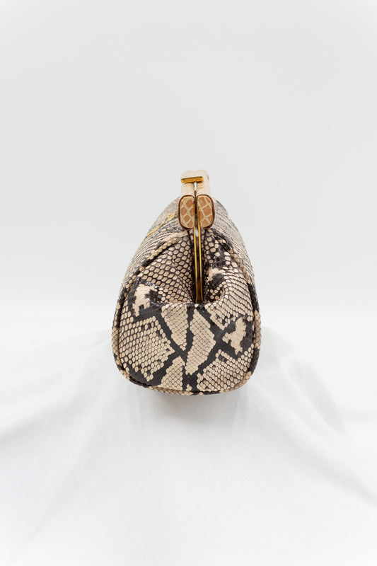 Prada Python Leather Clutch