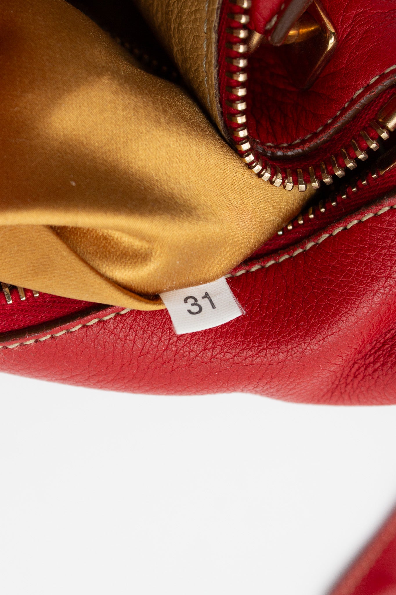 Prada Shoulder Bag in Red Pebbled Leather