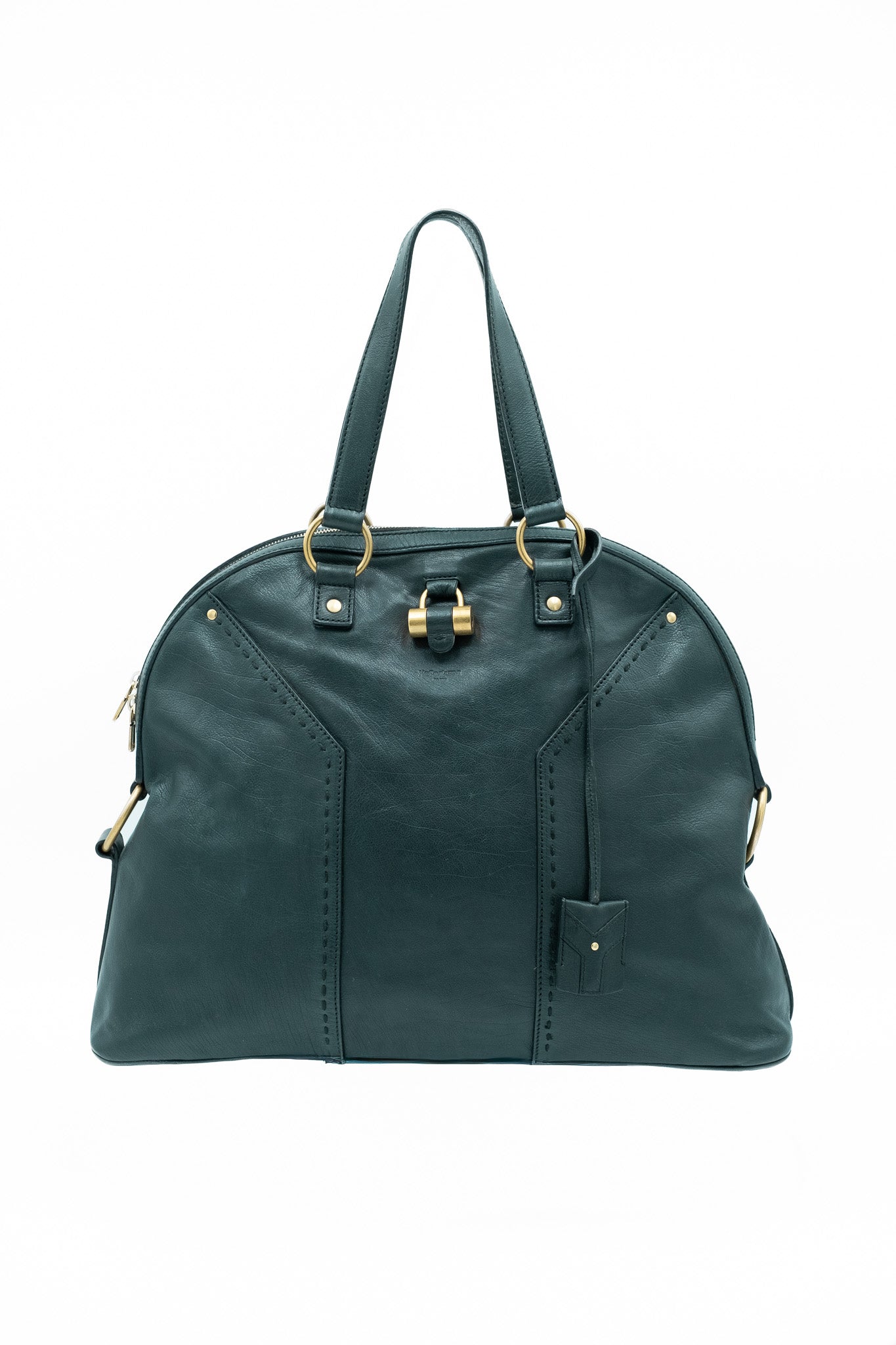 Borsa Muse Yves Saint Laurent in pelle verde