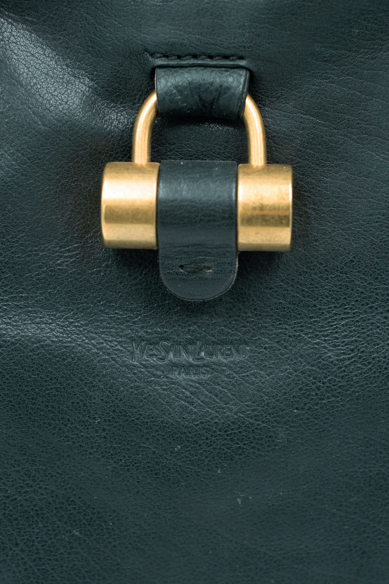 Borsa Muse Yves Saint Laurent in pelle verde