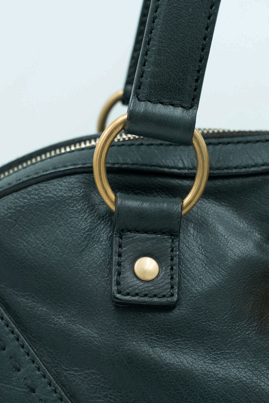 Borsa Muse Yves Saint Laurent in pelle verde