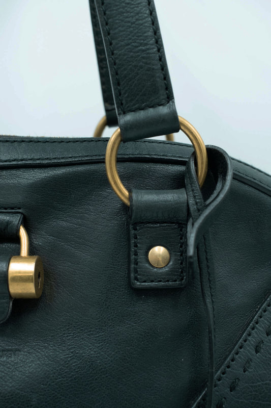 Borsa Muse Yves Saint Laurent in pelle verde