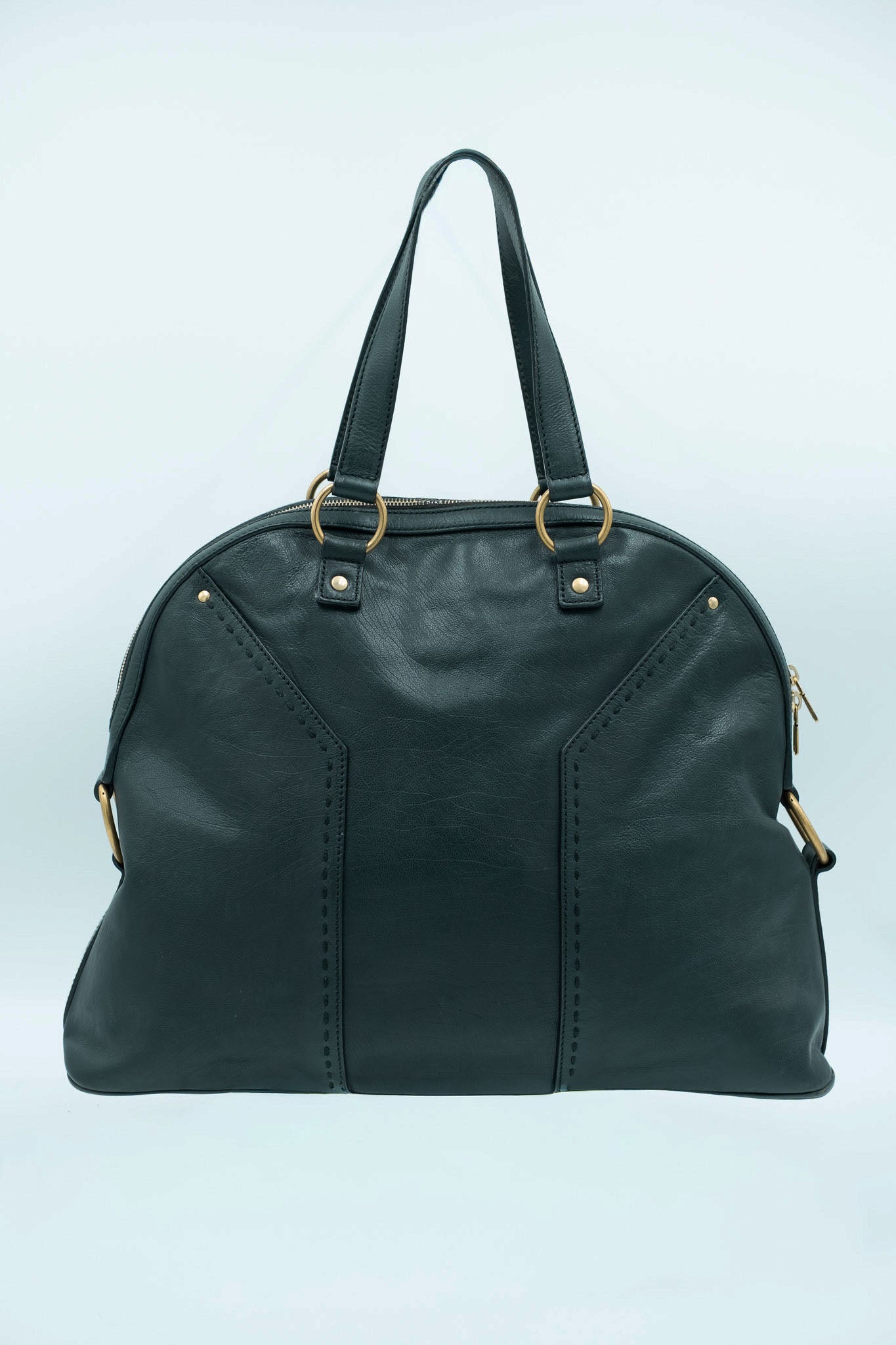 Borsa Muse Yves Saint Laurent in pelle verde