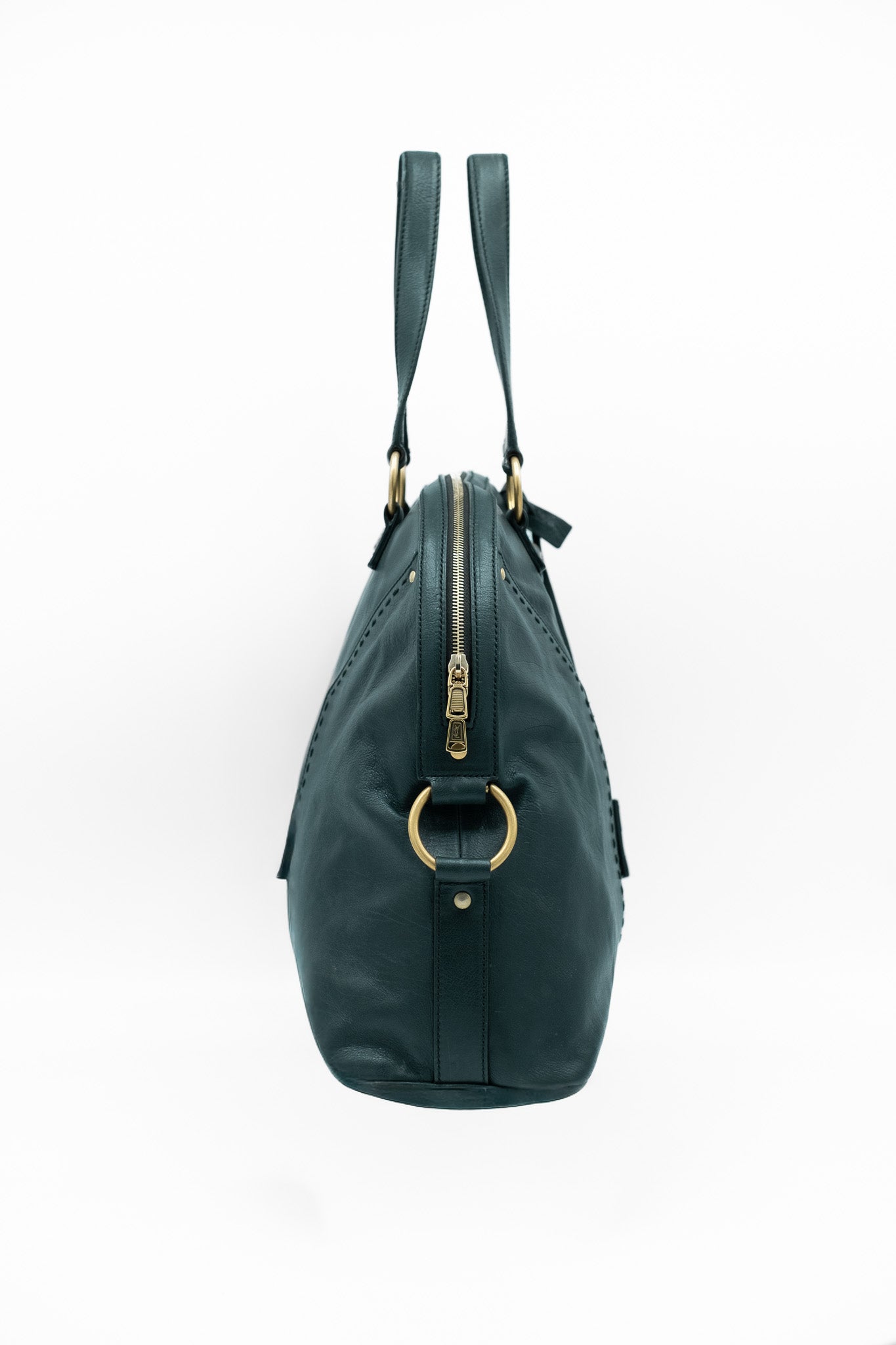 Borsa Muse Yves Saint Laurent in pelle verde
